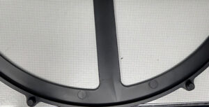 Example of knit line in injection mold