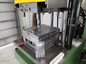 Short-run plastic mold in press